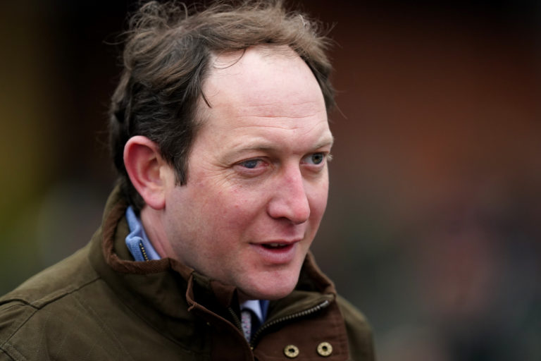 Trainer Ben Pauling was in the winner's enclosure at Ffos Las on Monday
