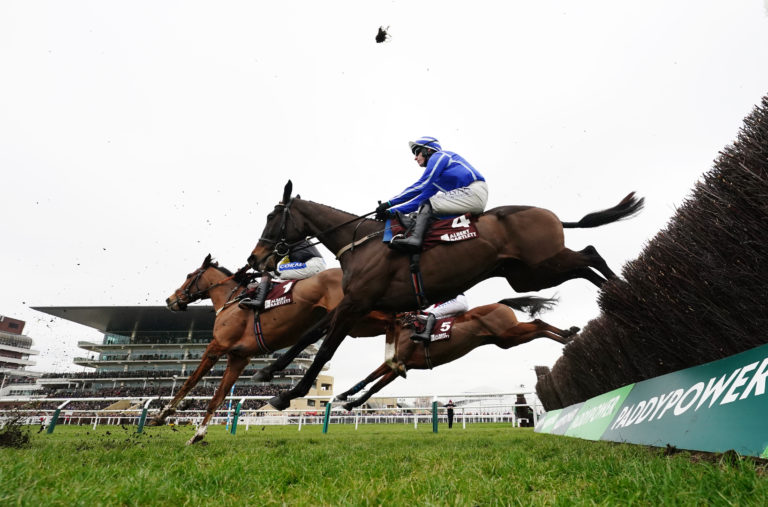 Energumene during the Albert Bartlett Clarence House Chase during Festival Trials Day at Cheltenham Racecourse