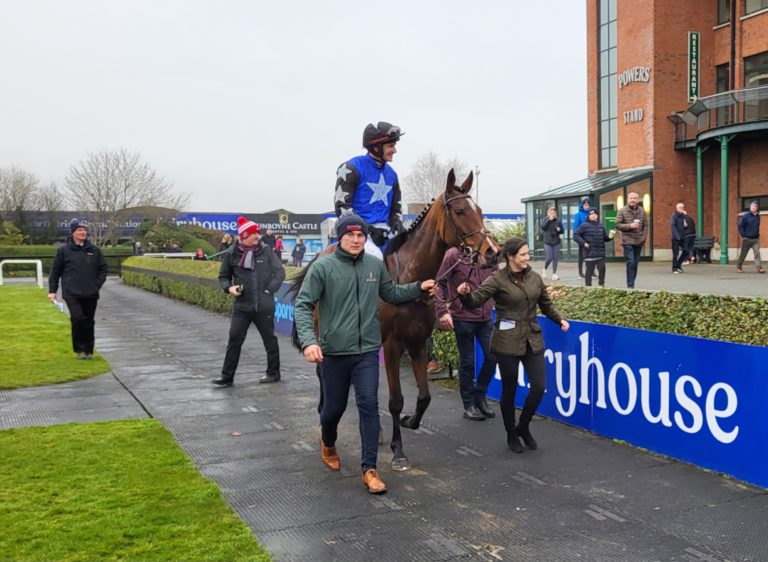 Ashroe Diamond after winning the Solerina Mares Novice Hurdle at Fairyhouse