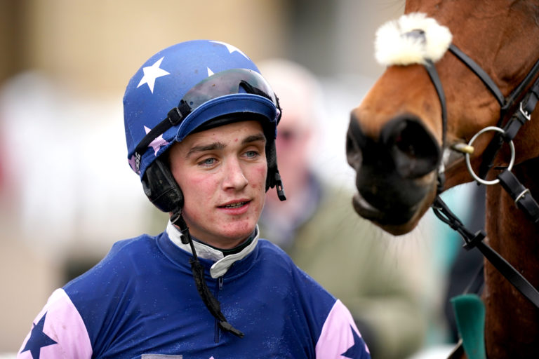 Thomas Dowson after winning on Ravenscar