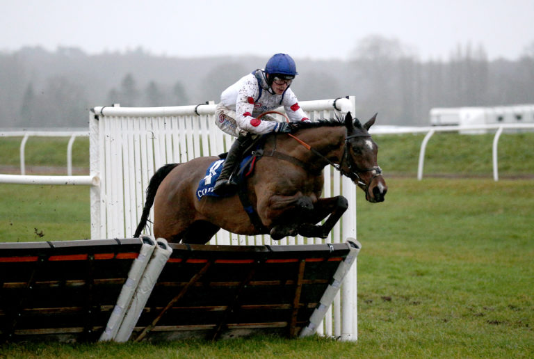 Hermes Allen winning the Challow Novices' Hurdle