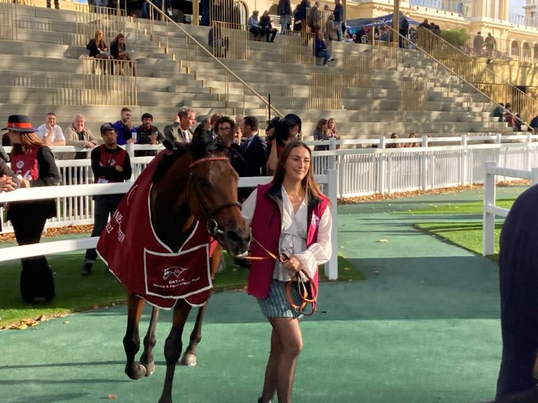 Erevann after winning at ParisLongchamp