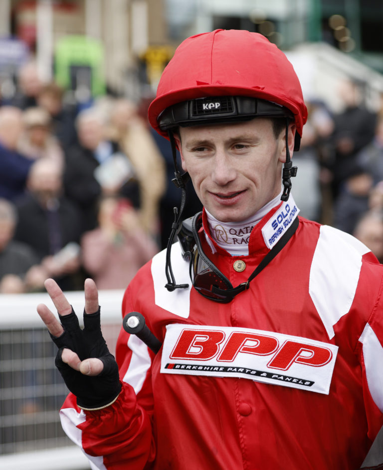 Oisin Murphy after winning the Spreadex All-Weather Mile Championships Conditions Stakes on Berkshire Shadow at Newcastle