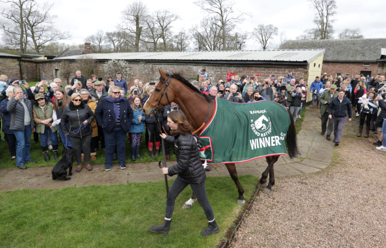 Corach Rambler parades during his Homecoming