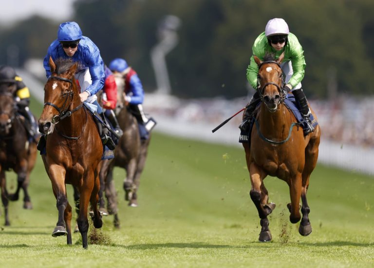 Breege finishing second to Fairy Cross at Goodwood