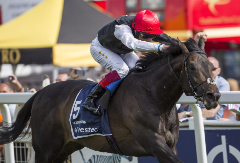 Golden Horn winning the 2015 Derby