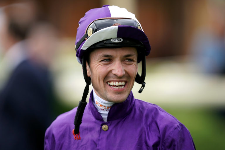 Jockey Kevin Stott finished second in the Derby aboard King Of Steel