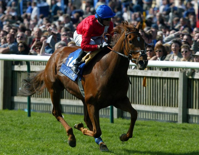 Russian Rhythm winning the 1000 Guineas at Newmarket