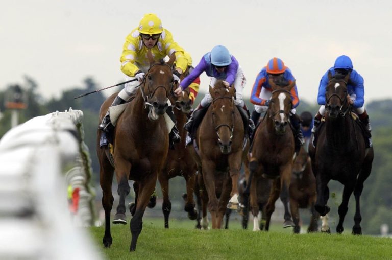Keiren Fallon rides Mr Dinos to Ascot Gold Cup glory in 2003