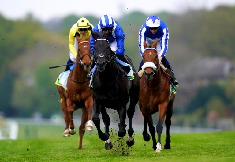 Mostahdaf (centre) winning at Sandown last season