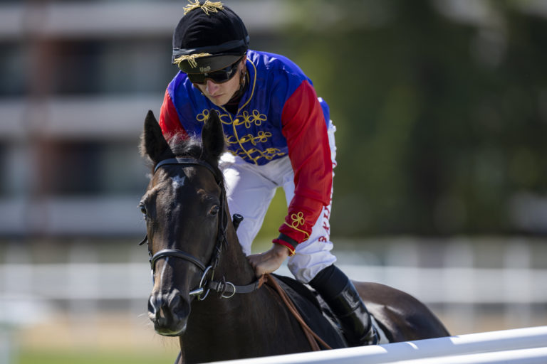 Candle Of Hope runs in the Sandringham Stakes for trainer Richard Hughes