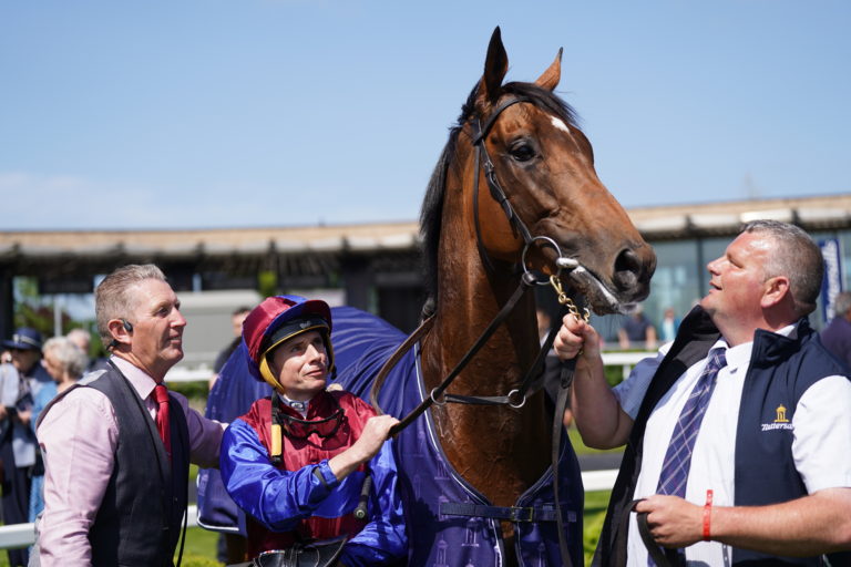 Ryan Moore with Luxembourg at the Curragh