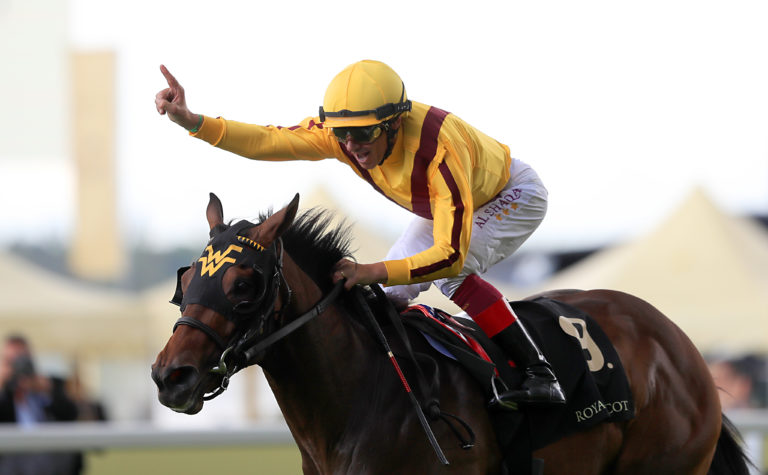 Lady Aurelia winning the Queen Mary at Royal Ascot in 2016
