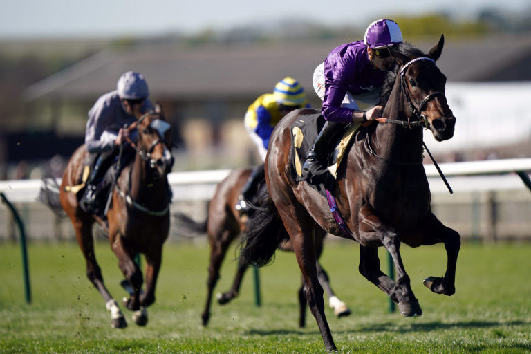Persian Dreamer winning on debut at Newmarket