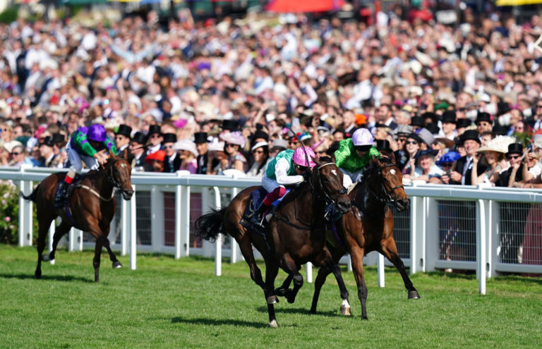 Breege (right) was edged out at Royal Ascot