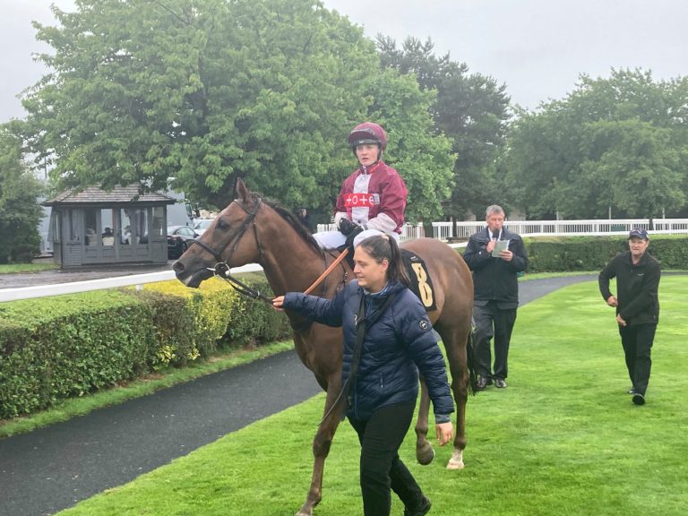 Mostawaa and Hollie Doyle after winning the Carlisle Bell