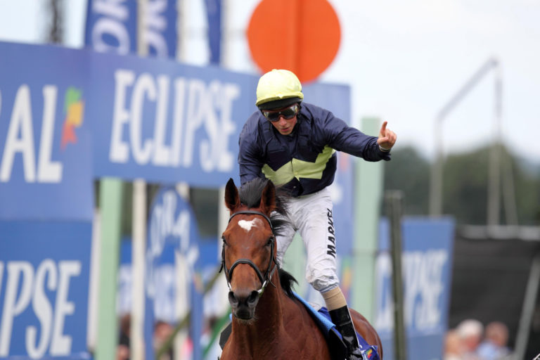 William Buick celebrates with Nathaniel