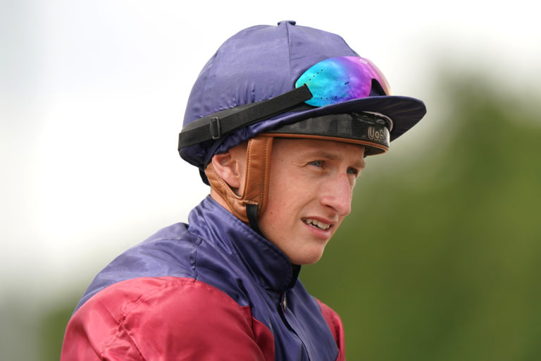 Tom Marquand after winning on Tiber Flow