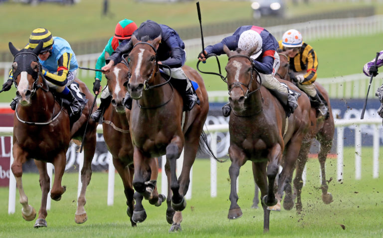 Above The Curve winning the Blandford Stakes at the Curragh last year