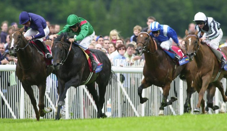 Giant's Causeway (left) beating Kalanisi (right) in the Coral-Eclipse back in 2000