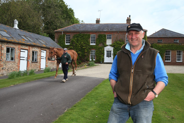 Oliver Sherwood at his former Rhonehurst base