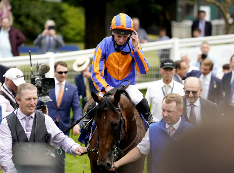 A salute from Ryan Moore after the Eclipse
