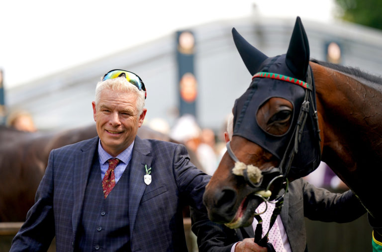 Stuart Williams with Quinault at Newmarket