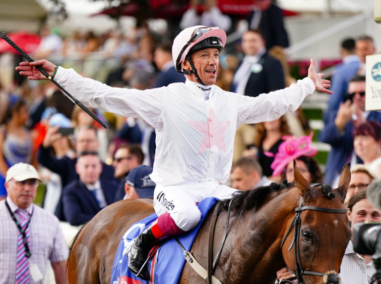 Frankie Dettori and Absurde, 2023 Ebor winners