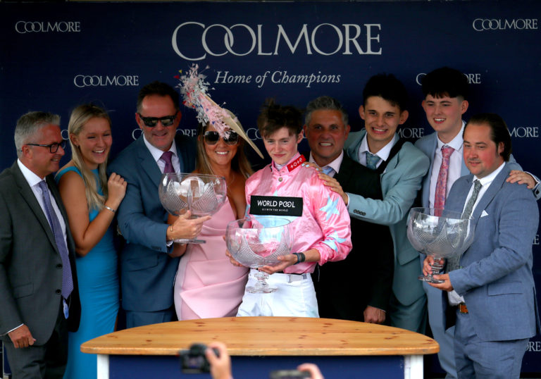 Jubilant scenes after the Nunthorpe