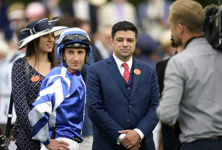 Christopher Head (centre) will saddle Big Rock in the Prix du Moulin de Longchamp