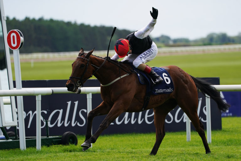 Chris Hayes winning last year's Irish 1,000 Guineas