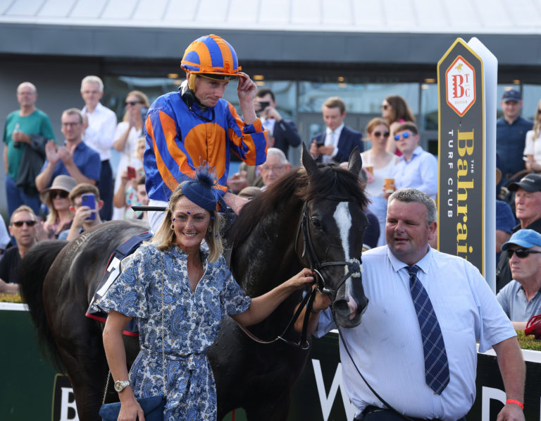 Auguste Rodin after winning the Irish Champion Stake