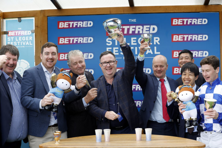 Connections of Matilda Picotte following her Doncaster success