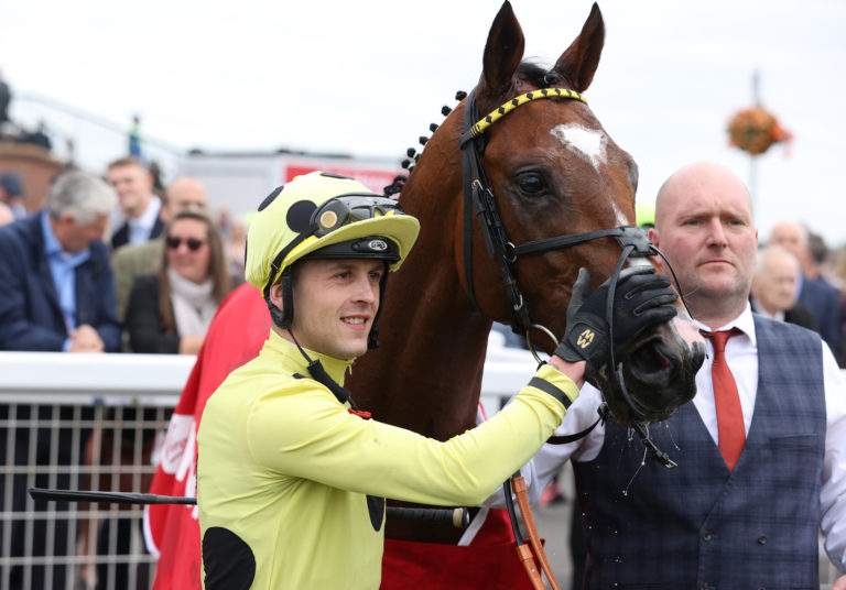 Clifford Lee poses with Royal Rhyme