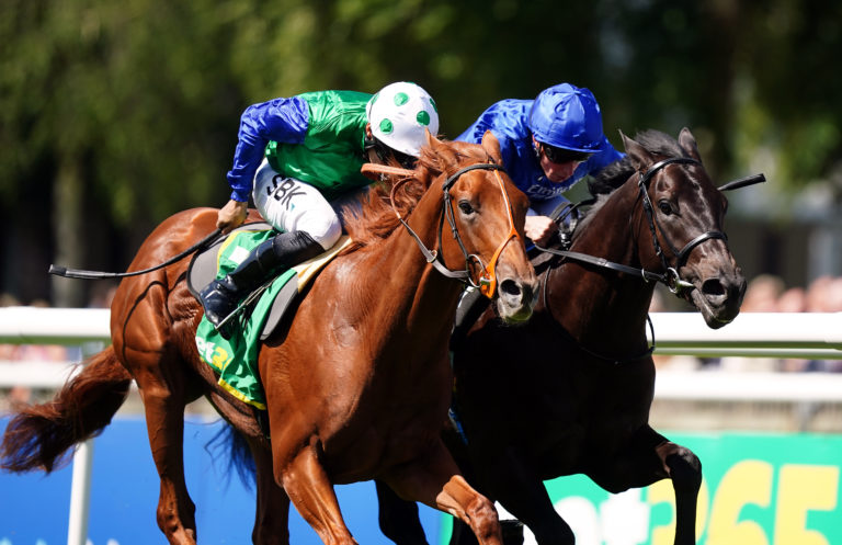 Isaac Shelby (left) at Newmarket previously