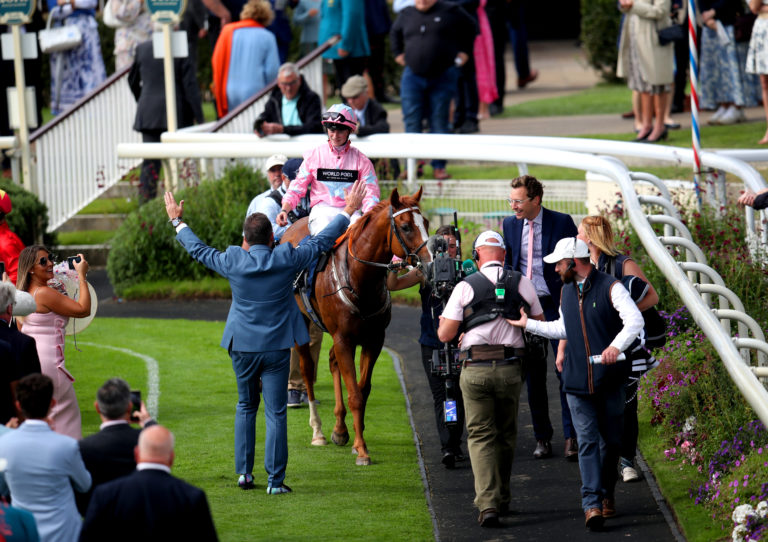 Joyous scenes after the Nunthorpe