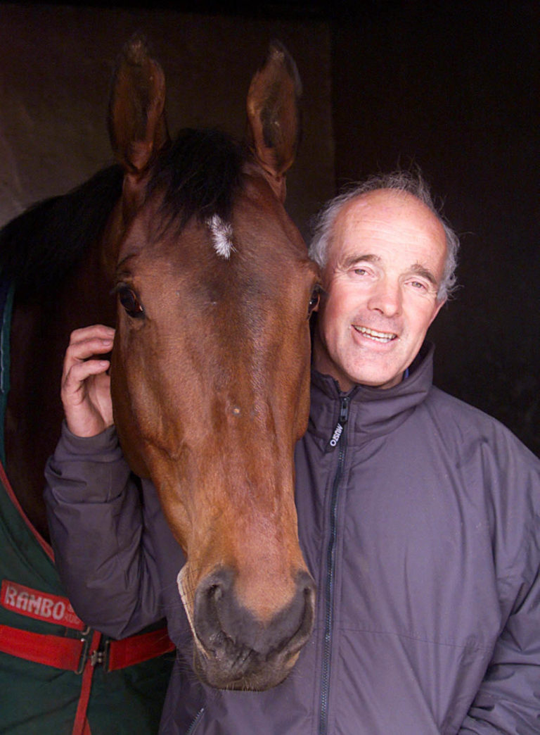 2000 Grand National winner Papillon with trainer Ted Walsh