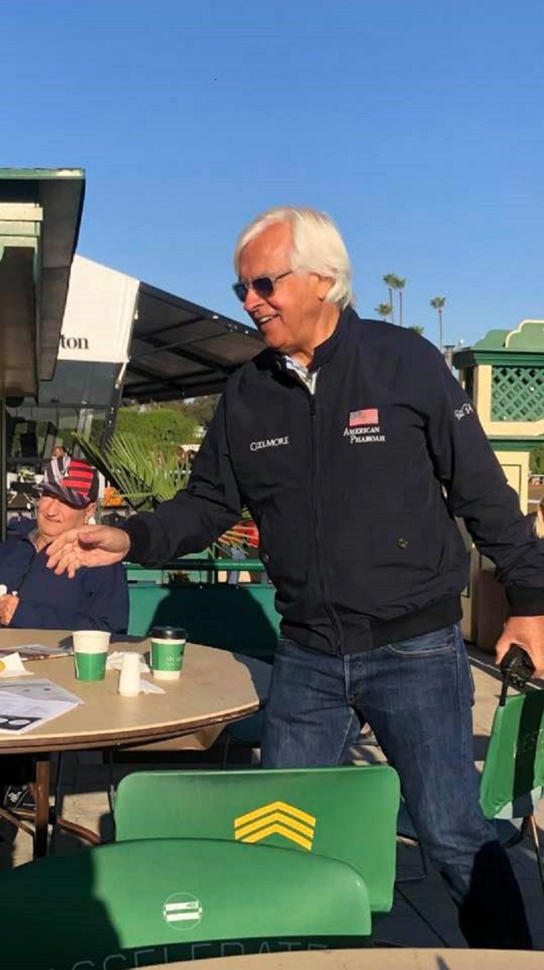 Bob Baffert at Santa Anita