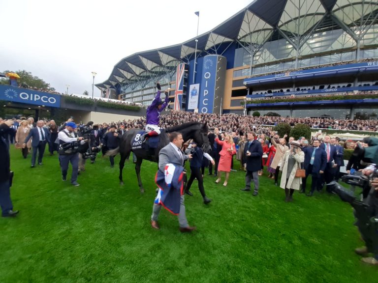 King Of Steel and Frankie Dettori return to cheers at Ascot on Champions Day