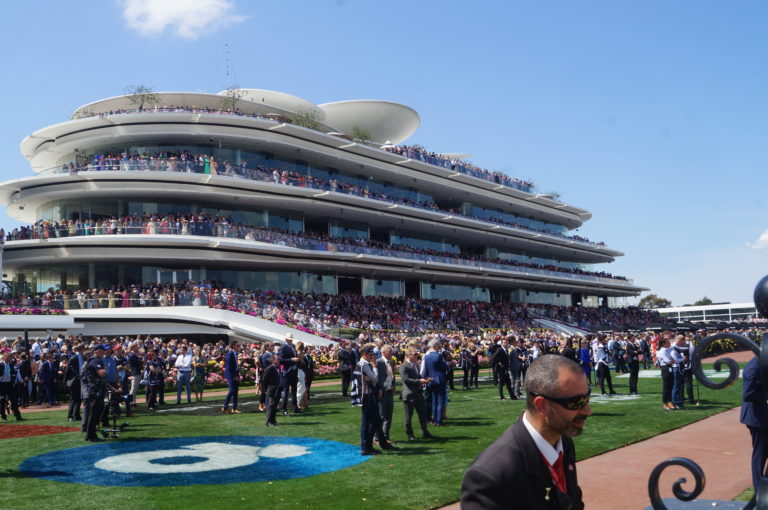 A packed Flemington on Melbourne Cup day