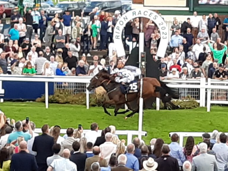 Sophia's Starlight just held off Summerghand in the Great St Wilfrid