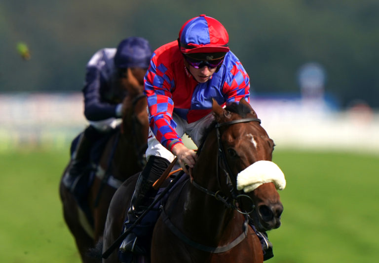 Big Evs on his way to scoring at Doncaster