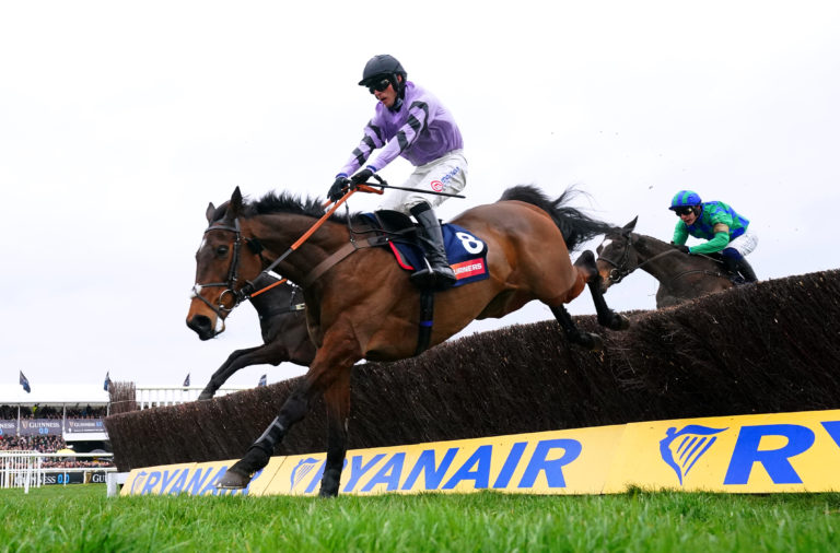 Stage Star on his way to victory at the Cheltenham Festival