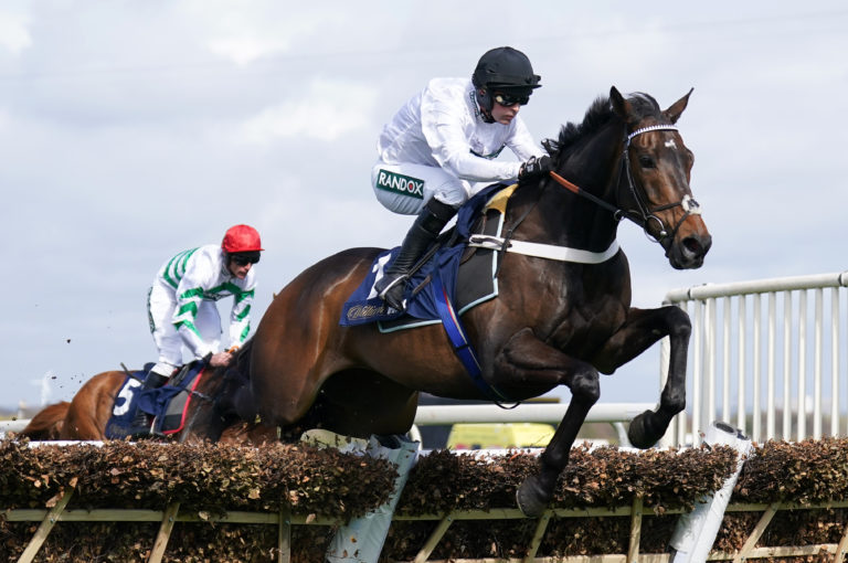Constitution Hill in action at Aintree