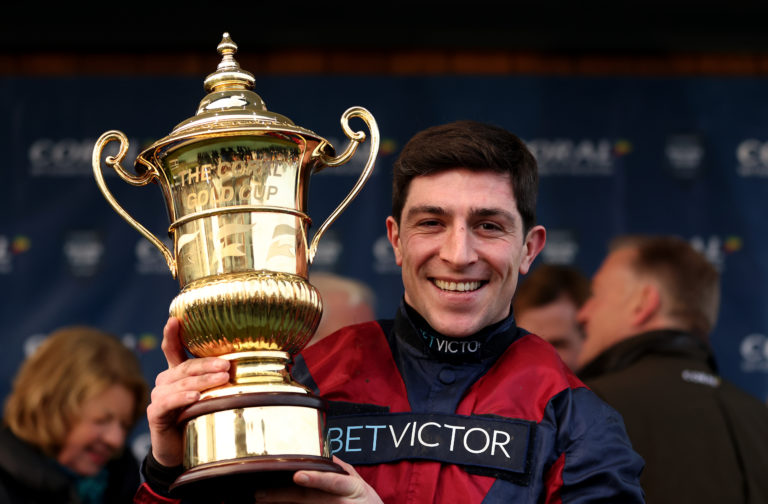 Gavin Sheehan after winning the Coral Gold Cup on Datsalrightgino