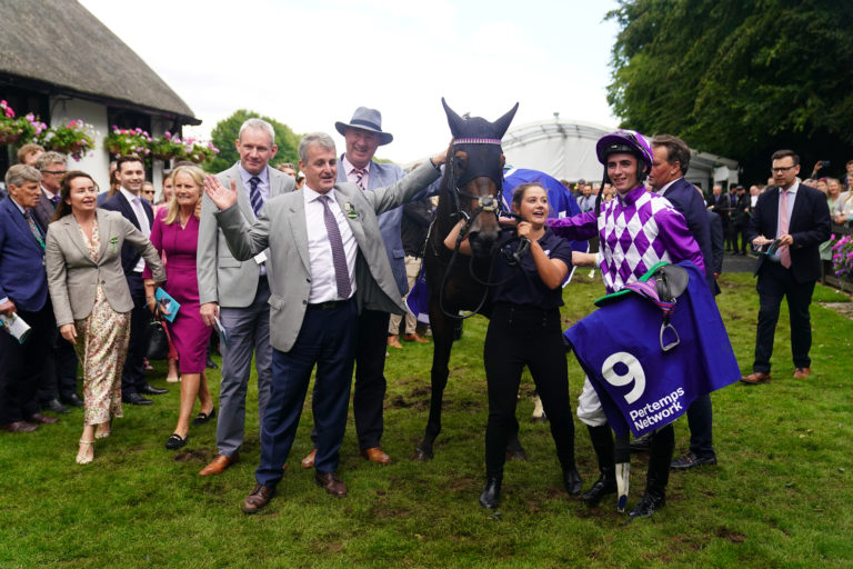 The Shaquille team celebrating at Newmarket
