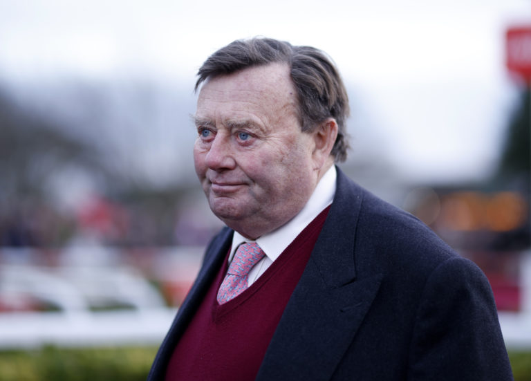 Nicky Henderson at Kempton on Boxing Day 