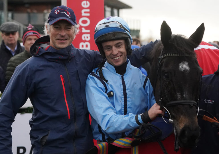 Stuart Crawford (left) and J J Slevin were on the mark at Ayr