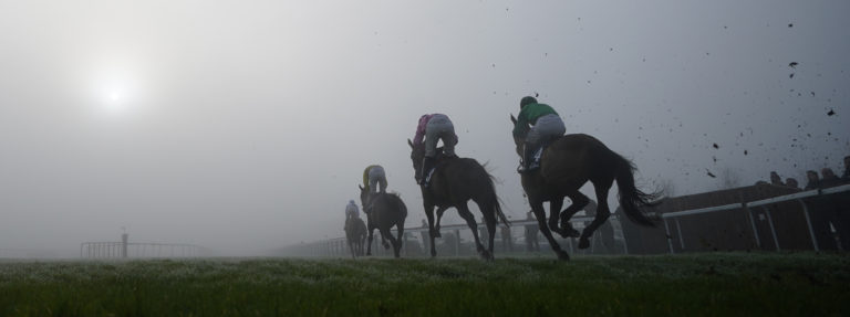 The first race was run in poor visibility