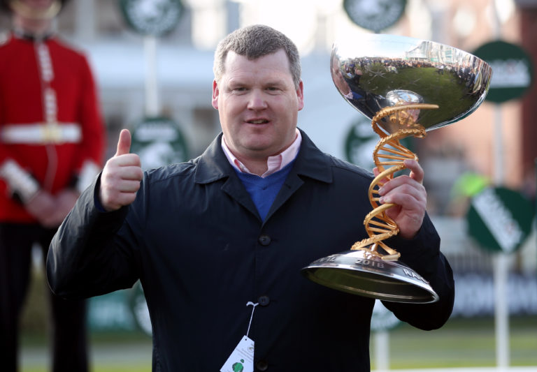 Gordon Elliott is looking for a fourth win in the Grand National